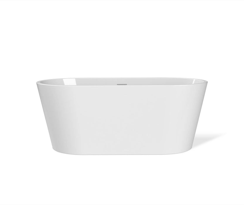 MAAX -Louie 67 x31 Acrylic Freestanding Center Drain Bathtub in White with White Skirt