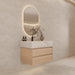 AQUA-36" NATURAL OAK Wall Mount Vanity with Sintered Stone Top - Construction Commodities Supply Inc.