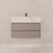 AQUA-40" LIGHT GREY OAK Wall Mount Vanity with Sintered Stone Top - Construction Commodities Supply Inc.