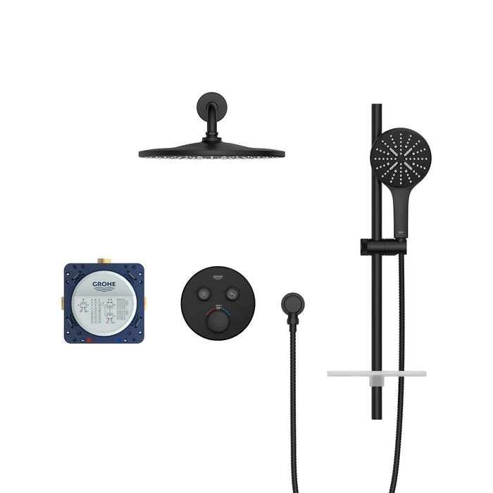 GROHE -RAINSHOWER SmartControl Thermostatic Dual Function Round Shower Kit