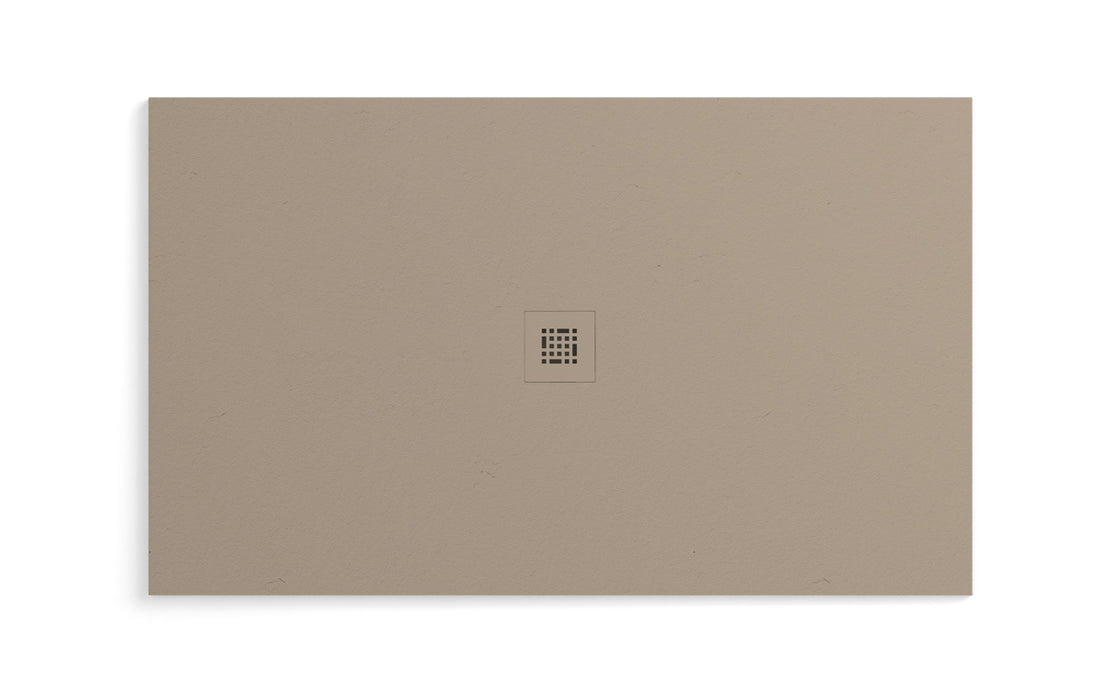 Fiora Quadro (60"X36" ) Shower Base ( White & Black, Cappuccino, Cement )
