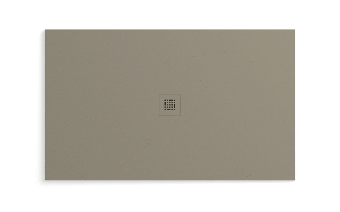 Fiora Quadro (60"X36" ) Shower Base ( White & Black, Cappuccino, Cement )