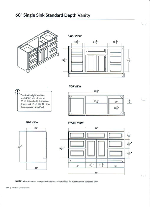 StoneWood - 60" Single Sink, Natural Oak Canadian Made Solid Wood  Bathroom Vanity With Quartz Countertop - Construction Commodities Supply Inc.