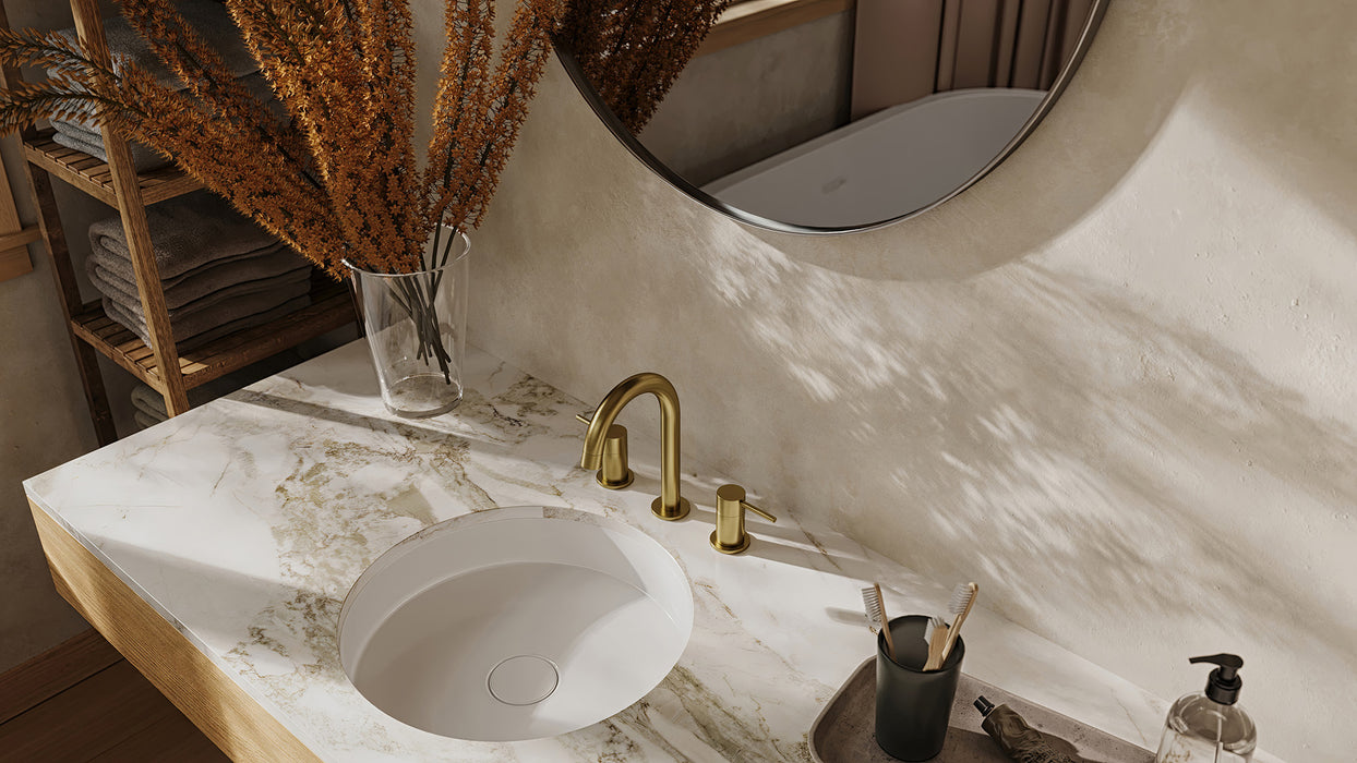 AQUABRASS -Umix Widespread Lavatory Faucet (5 FINISH AVAILABLE )