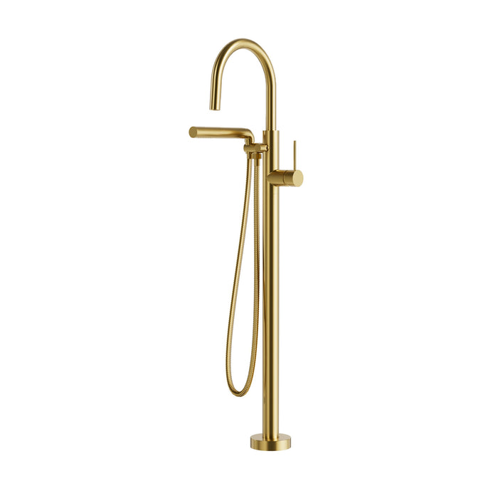 AQUABRASS -Umix Floormount Tub Filler (5 FINISH AVAILABLE ) - Construction Commodities Supply Inc.