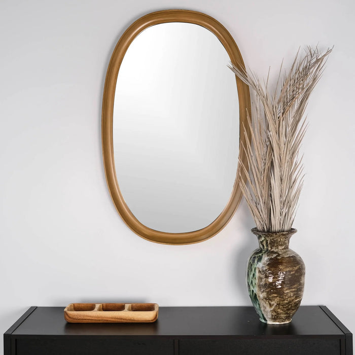 Maison Pear Modern Oval Mirror, 24x38