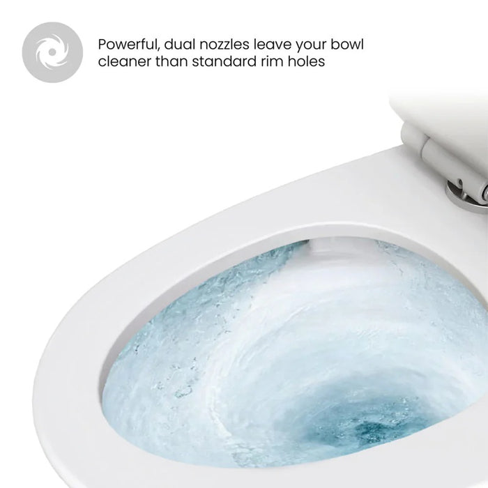 AQUA-10021, One-Piece Siphonic Toilet – Dual Flush, Soft Close Seat, 12” Rough-in ** PICK UP IN STORE ONLY**