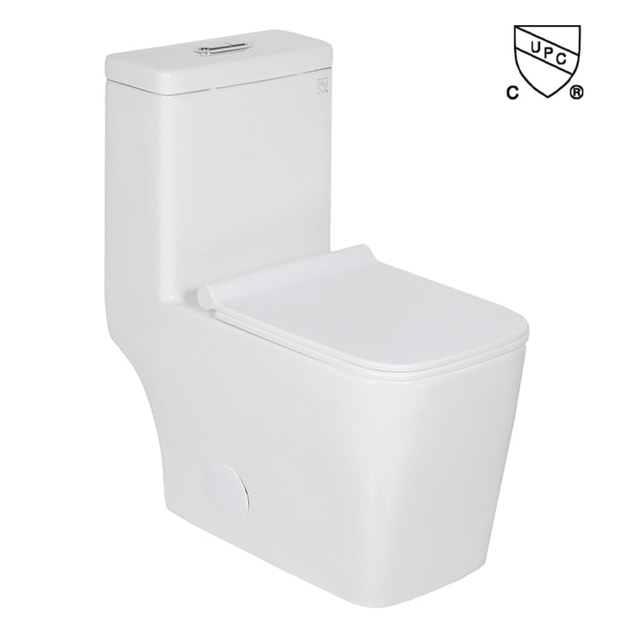 LUVIA 2117Y - Premium Quality Ceramic Dual Flush Modern One Piece Toilet **PICK UP IN STORE ONLY** (Copy) - Construction Commodities Supply Inc.