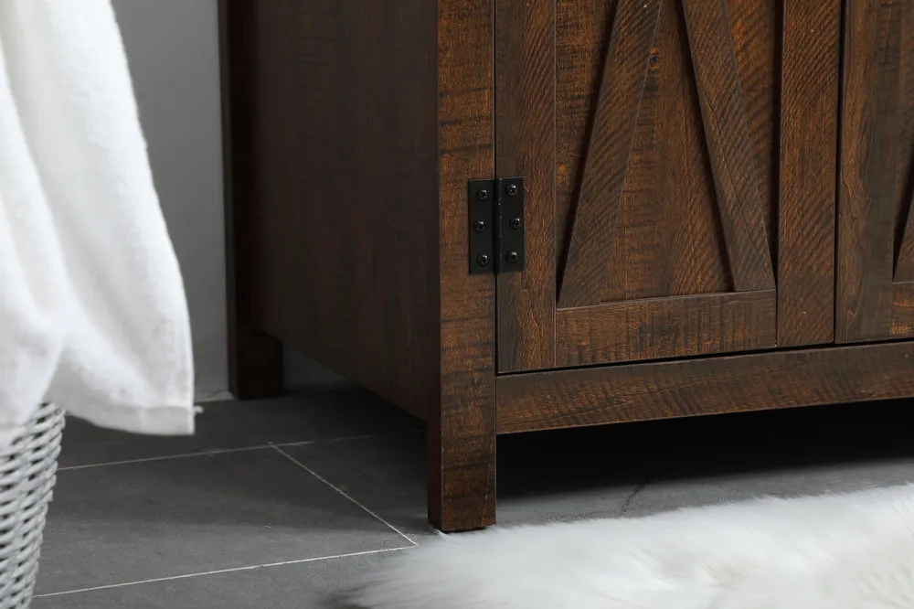 HILCREST-42" Expresso , Floor Standing Modern Bathroom Vanity, Quartz Countertop