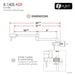 STYLISH-ASTI Wall Mount Pot Filler Folding Stretchable with Single Hole Two Handles -STANLESS STEEL - Construction Commodities Supply Inc.