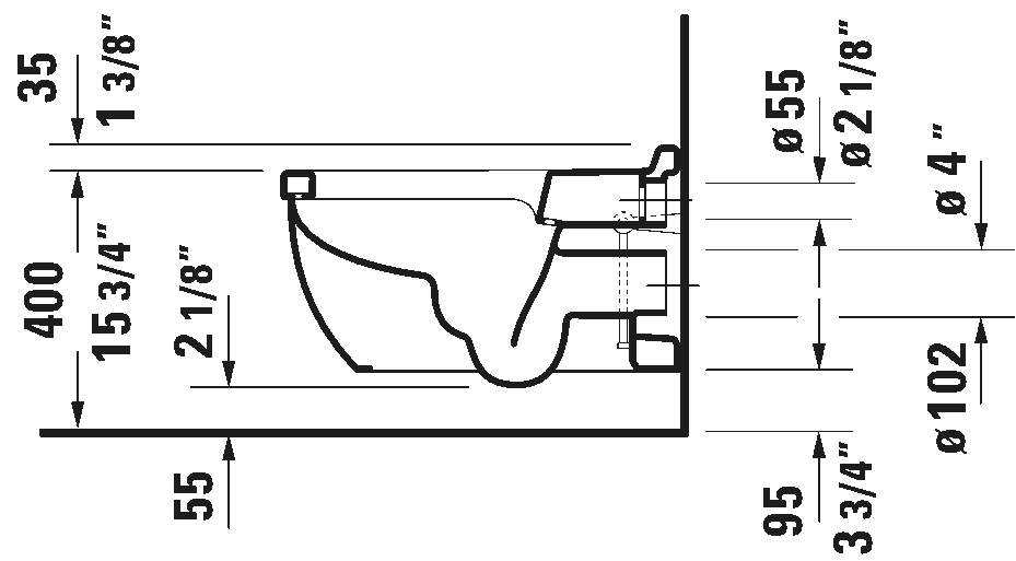 Duravit Starck 3 Wall Hung Toilet(FULL SET )