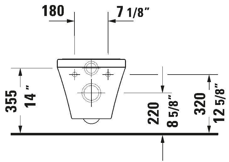 Duravit DuraStyle Wall Hung Toilet (FULL SET )