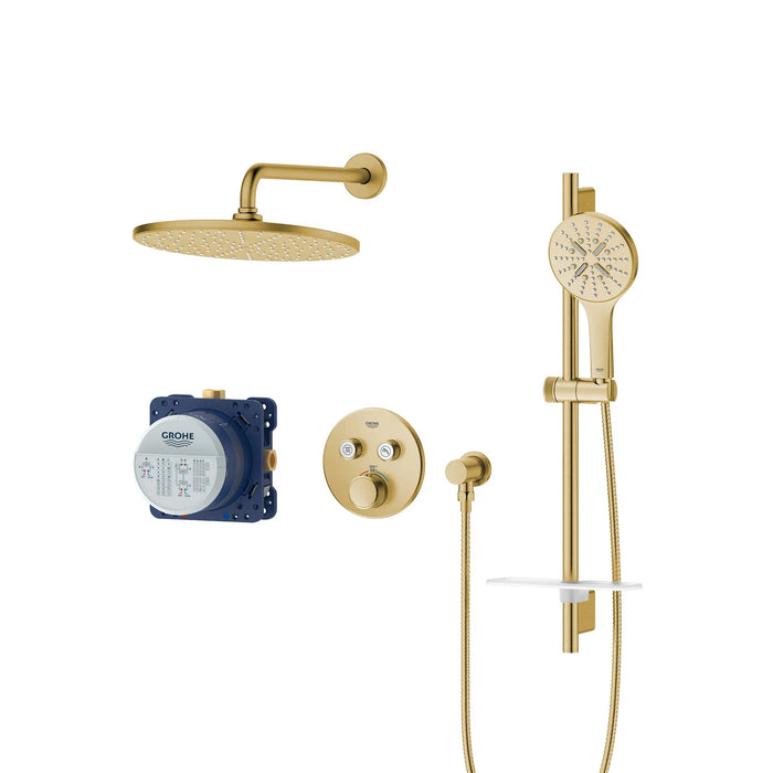 GROHE -RAINSHOWER SmartControl Thermostatic Dual Function Round Shower Kit