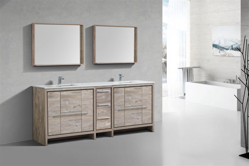 Porto 84 Free-standing Double Bath Vanity in Aged Natural Oak