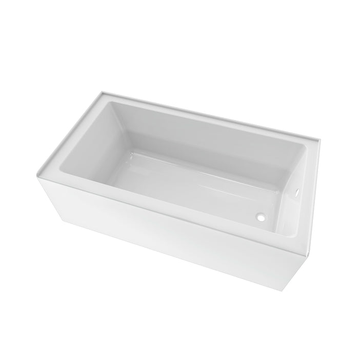 NEPTUNE- ALBANA3060-BJD White, 60" x 30" Right Drain Acrylic Alcove Bathtub With Integrated Skirt And Tiling Flange ** PICK UP IN STORE ONLY **