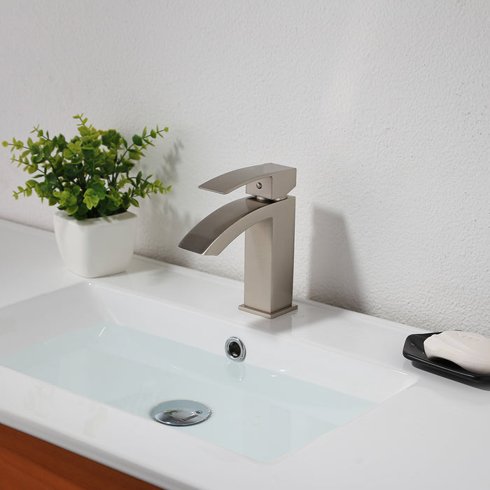 Lily - 60" Single Sink, White , Solid Wood Modern Bathroom Vanity, White Quartz Countertop + FREE FAUCET TODAY