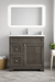 CLASSIC- 30" Solid wood Bathroom Vanity (6 COLORS AVAILABLE) With Quartz Countertop / Left Side Drawers - Construction Commodities Supply Inc.