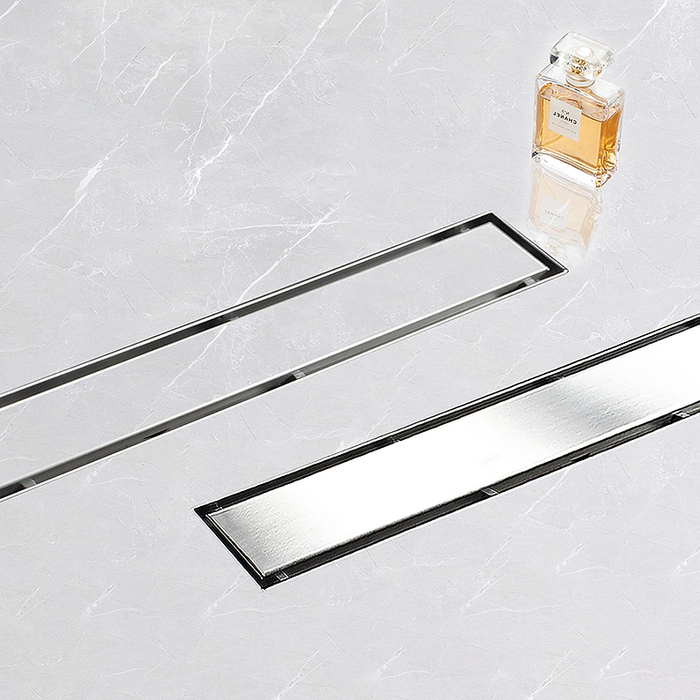 28" Dual Design, Reversible grate Linear drain (3 FINISH AVAILABLE)