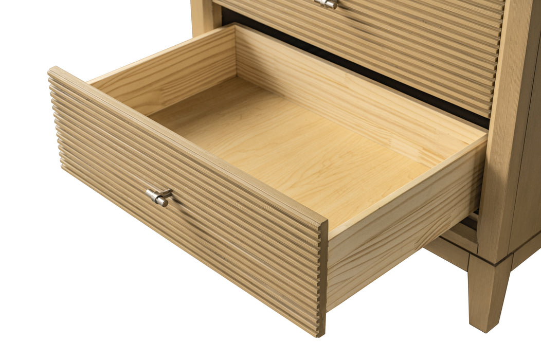 V-ART , 30" x 22" Natural Oak Freestanding Bathroom Vanity with Marble Top