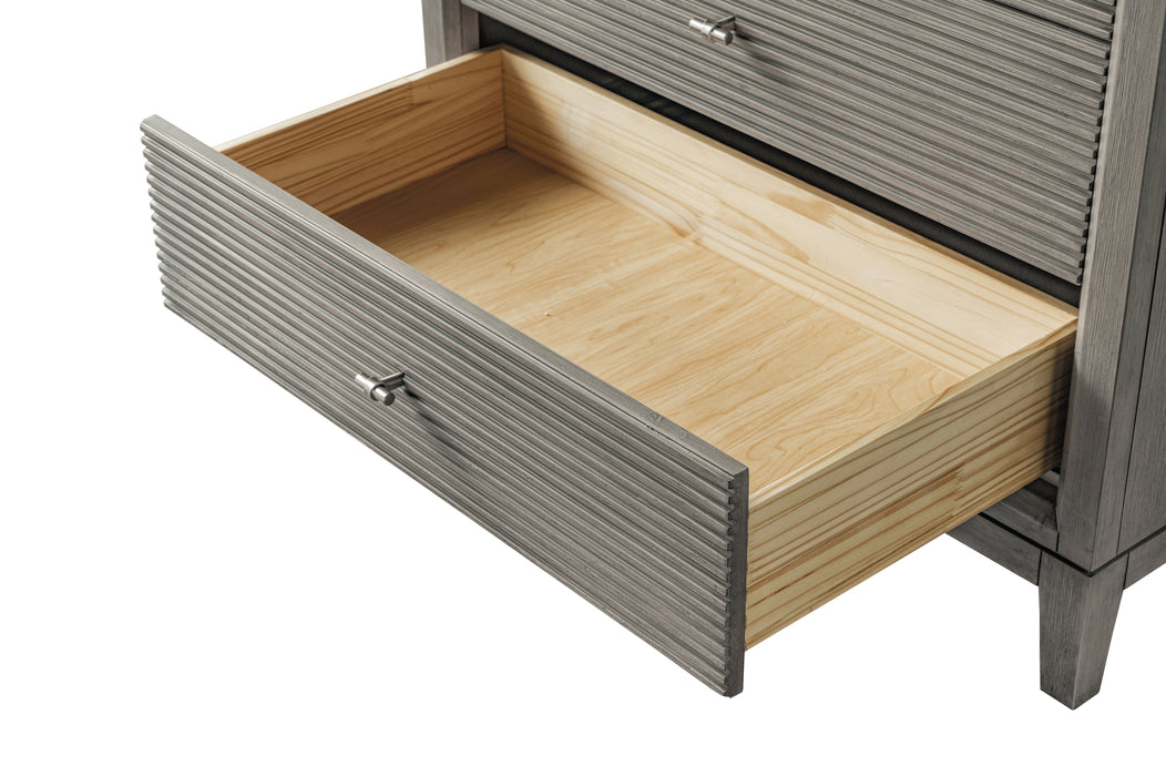 V-ART , 36" x 22" Drift Wood Grey Freestanding Bathroom Vanity with Marble Top