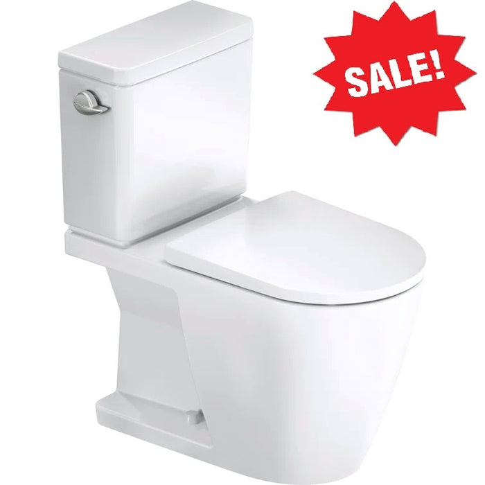 DURAVIT - D-NEO TWO-PIECE TOILET (Seat Included) - White "" PICK UP IN STORE ONLY ""