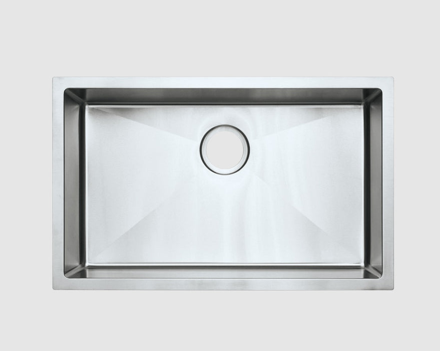 FSN-USR3218 (32"x18") Tight Radius Single Bowl Kitchen Sink  - STAINLESS STEEL