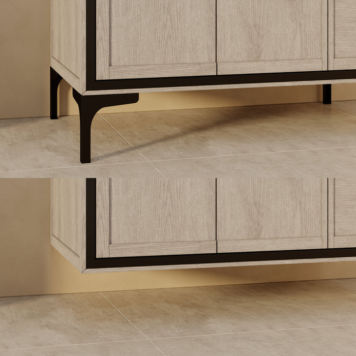 SOREN- 36" Silvered Grey Bathroom Vanity with Carrera Quartz countertop