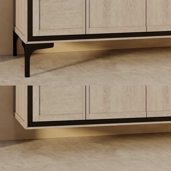 SOREN- 48" Silvered Grey Bathroom Vanity with Carrera Quartz countertop