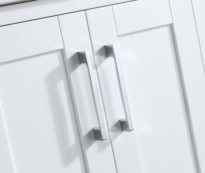 Rose- 30" x 18" White , Solid Wood Floor Standing Modern Bathroom Vanity