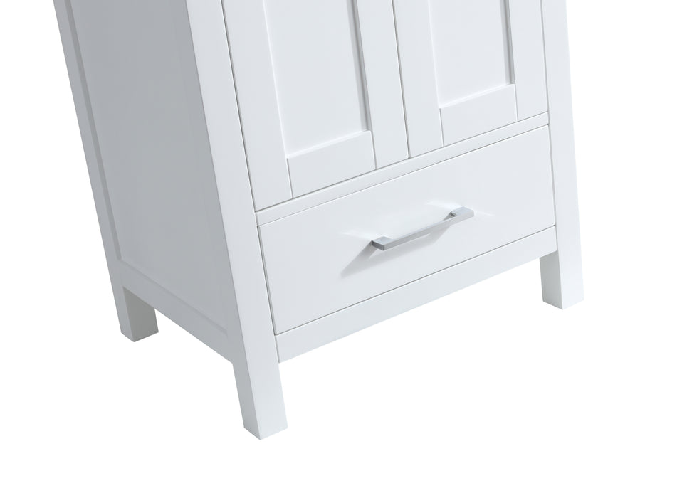 Rose- 30" x 18" White , Solid Wood Floor Standing Modern Bathroom Vanity