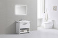 L750 - 30" High Gloss White , Floor Standing Modern Bathroom Vanity - Construction Commodities Supply Inc.