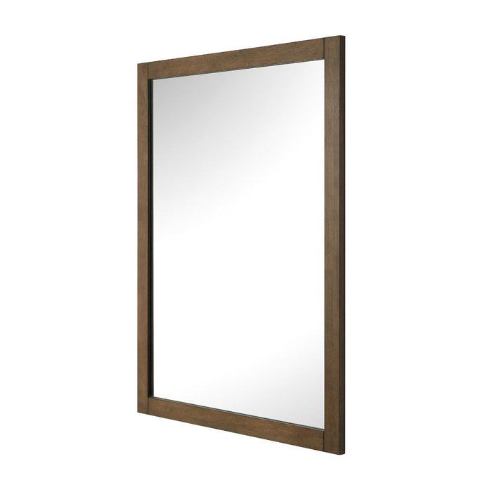 SIENA 28 IN. W X 36 IN. H FRAMED WALL MIRROR IN ALMOND LATTE