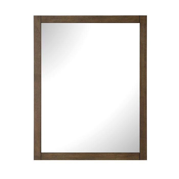 SIENA 28 IN. W X 36 IN. H FRAMED WALL MIRROR IN ALMOND LATTE