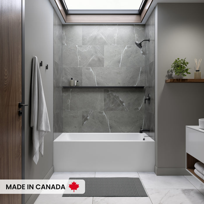 NEPTUNE- PIA 30 X 60 IFS AFR Acrylic Alcove Right-Hand Drain Bathtub in White ** PICK UP IN STORE ONLY **