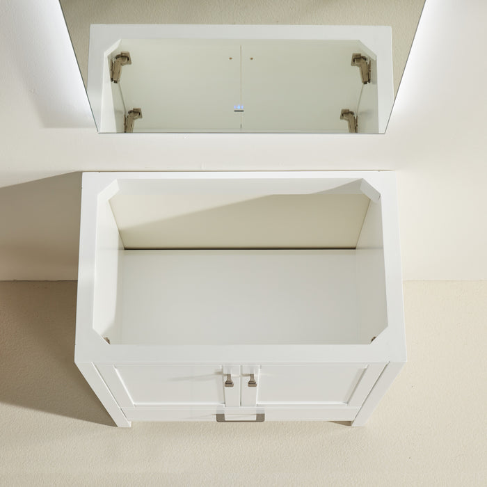 Rose- 30" x 18" White , Floor Standing Modern Bathroom Vanity