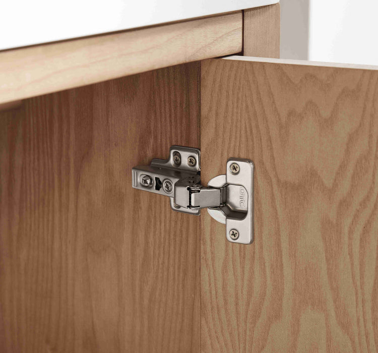 Rose- 60" Antique Oak ,Double Sink, Solid Wood Floor Standing Modern Bathroom Vanity, White Quartz Countertop