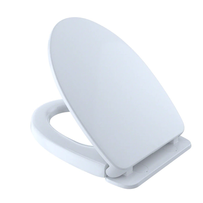 TOTO SS124#01 SOFTCLOSE NON SLAMMING SLOW CLOSE ELONGATED TOILET SEAT AND LID - COTTON WHITE