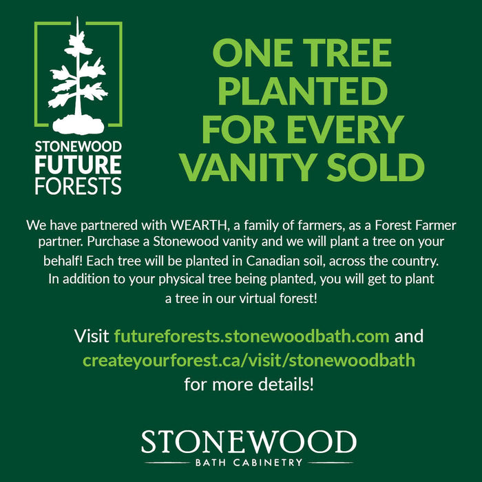 Stonewood / Woodlyn - 48" Bathroom Vanity, Quartz Countertop.