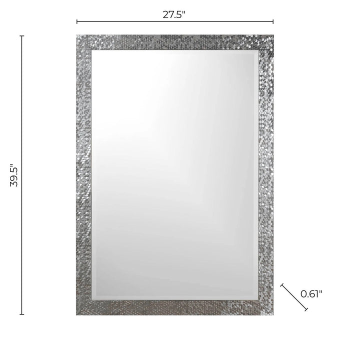 27" x 39" BUILDERS OCULUS FLAT SILVER MIRROR
