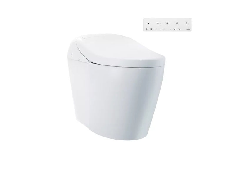 TOTOのWASHLET TOTO Washlet Elongated Toilet - Standard Height - Cotton