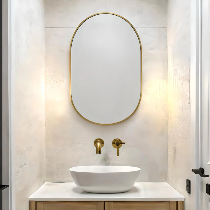 24" x 38"  Gold Mirror.