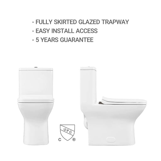 ALPS-KW-80643 , One-Piece Dual Flush Toilet *** PICKUP IN STORE 