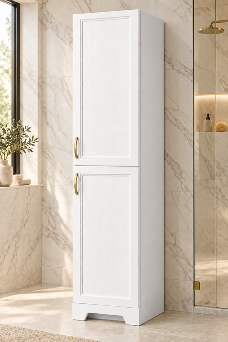 CLASSIC- Solid wood linen cabinet (6 COLORS AVAILABLE)