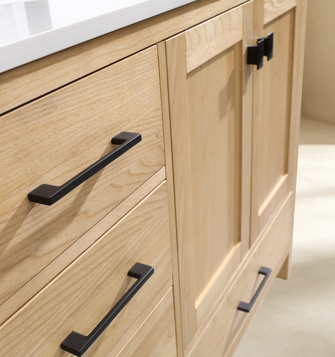Rose- 72" Antique Oak ,Solid Wood Double Sink Floor Standing Modern Bathroom Vanity, Quartz Countertop  ( PRE-ORDER NOW , ETA: 2026-06-10) - Construction Commodities Supply Inc.