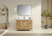 Rose - 48", Antique Oak, Floor Standing Modern Bathroom Vanity, Quartz Countertop ( PRE-ORDER NOW , ETA: 2026-06-10) - Construction Commodities Supply Inc.