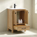 Rose- 24" x 18" Antique Oak , Solid Wood Floor Standing Modern Bathroom Vanity ( PRE-ORDER NOW , ETA: 2026-06-10) - Construction Commodities Supply Inc.