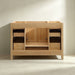 Rose- 54"  Antique Oak , Solid Wood Floor Standing Modern Bathroom Vanity, Quartz Countertop ( PRE-ORDER NOW , ETA: 2026-06-10) - Construction Commodities Supply Inc.