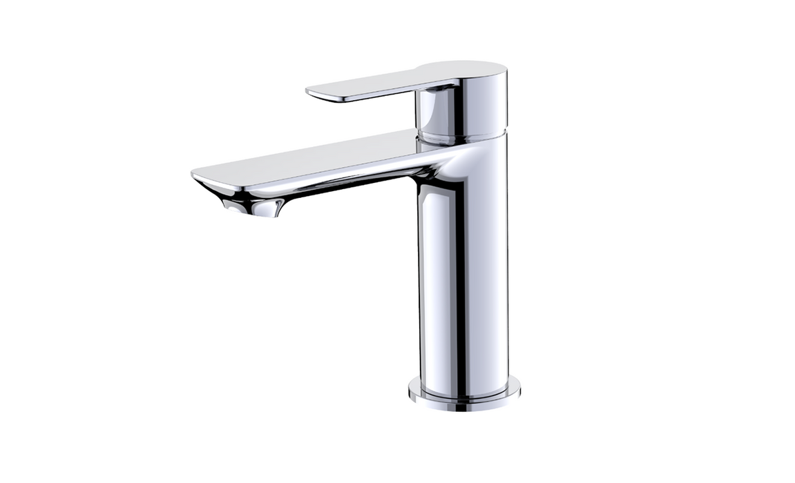 "Fluid- Yaletown"- Single Lever Chrome Bathroom Faucet + pop-up drain