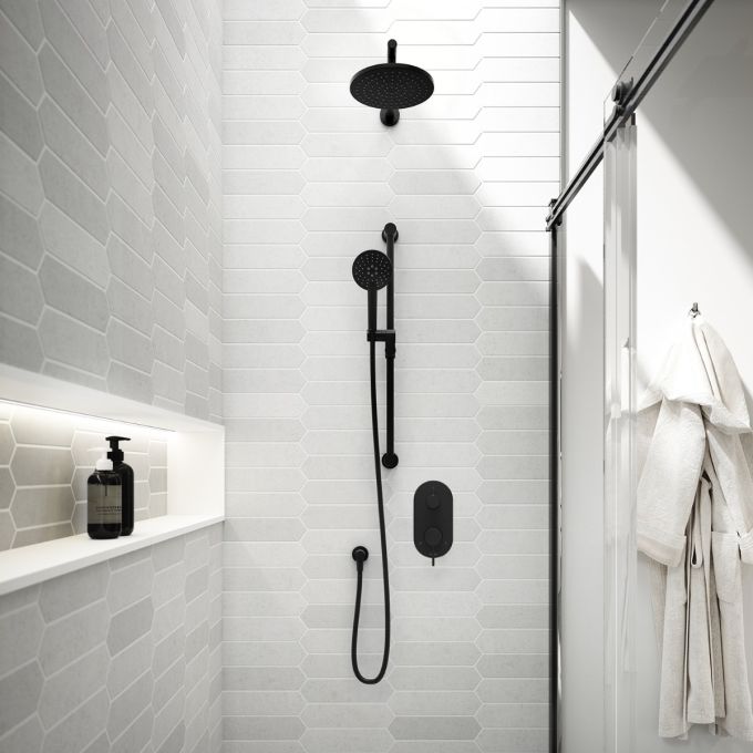 Kalia -ROUND ONE PB4 PRESSURE BALANCE Shower System - Wall arm