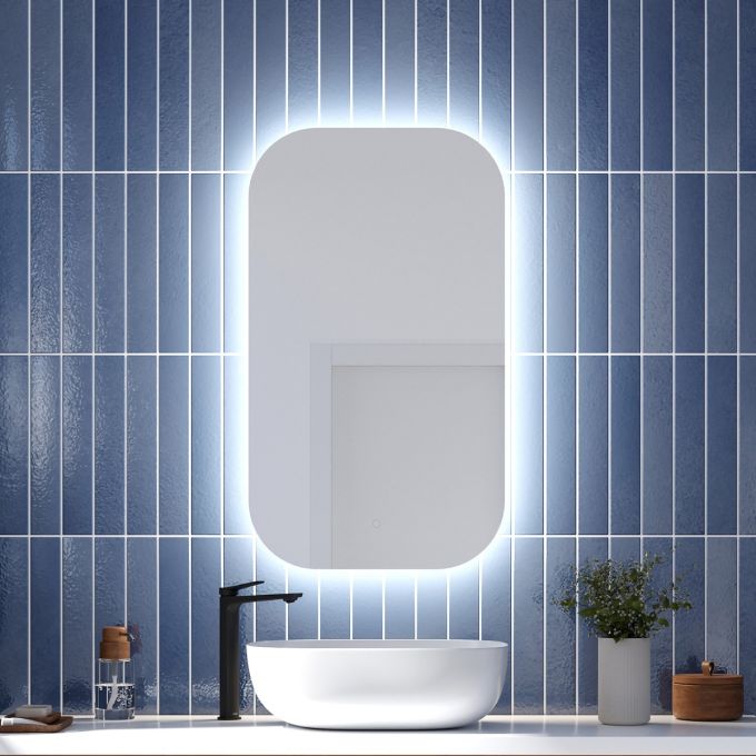 KALIA-NEW ECLIPSE LED-ILLUMINATED BATHROOM MIRROR - 22” X 38”